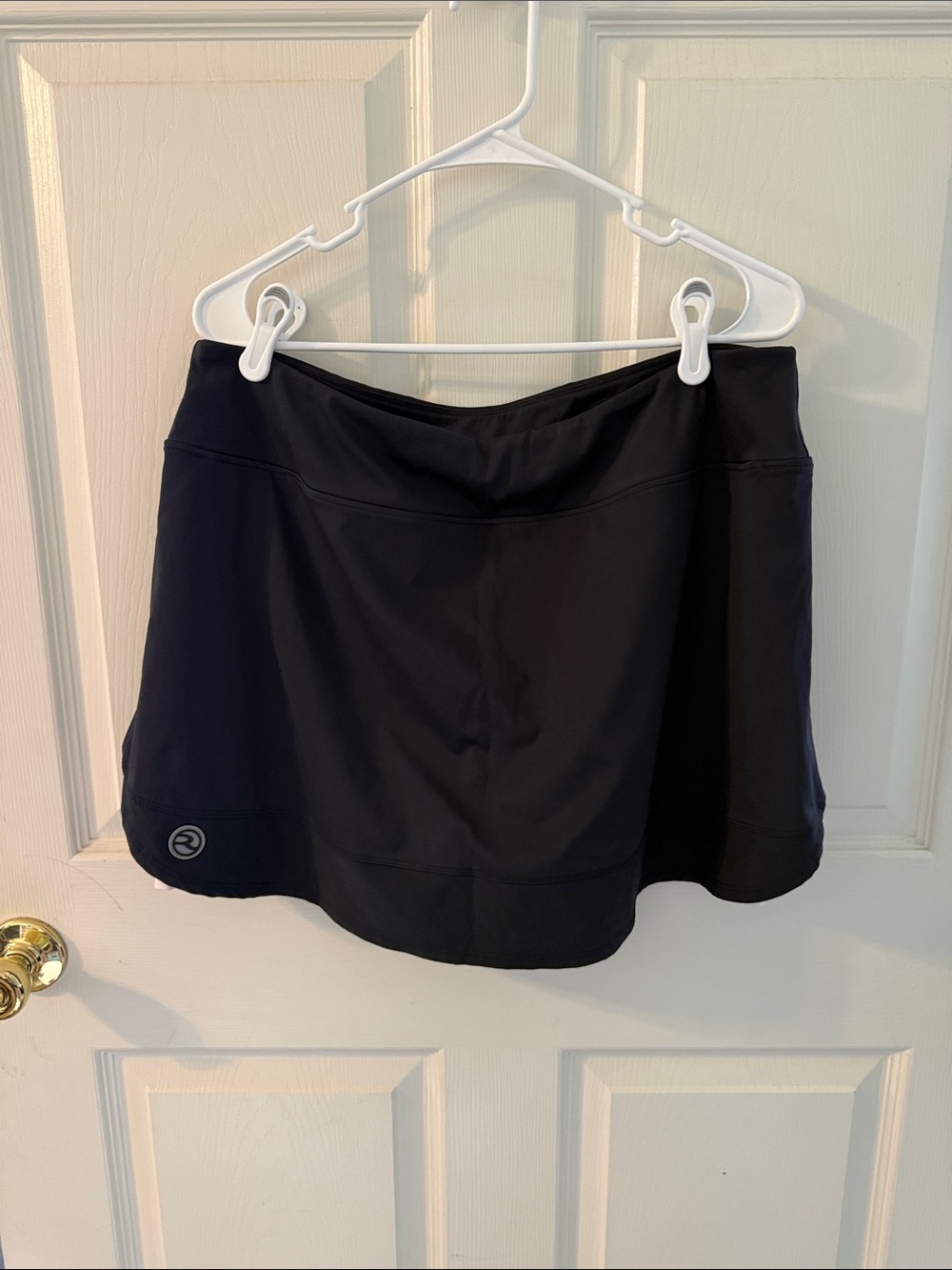Women's Black Athletic Skort with Built-In Shorts